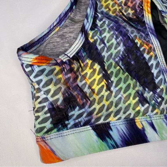 Peloton Composite Multicolor High Neck Sport Bra Small - Picture 11 of 15